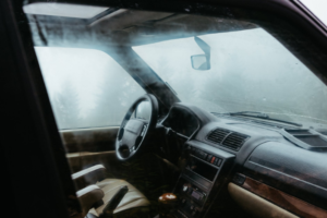 foggy car windows